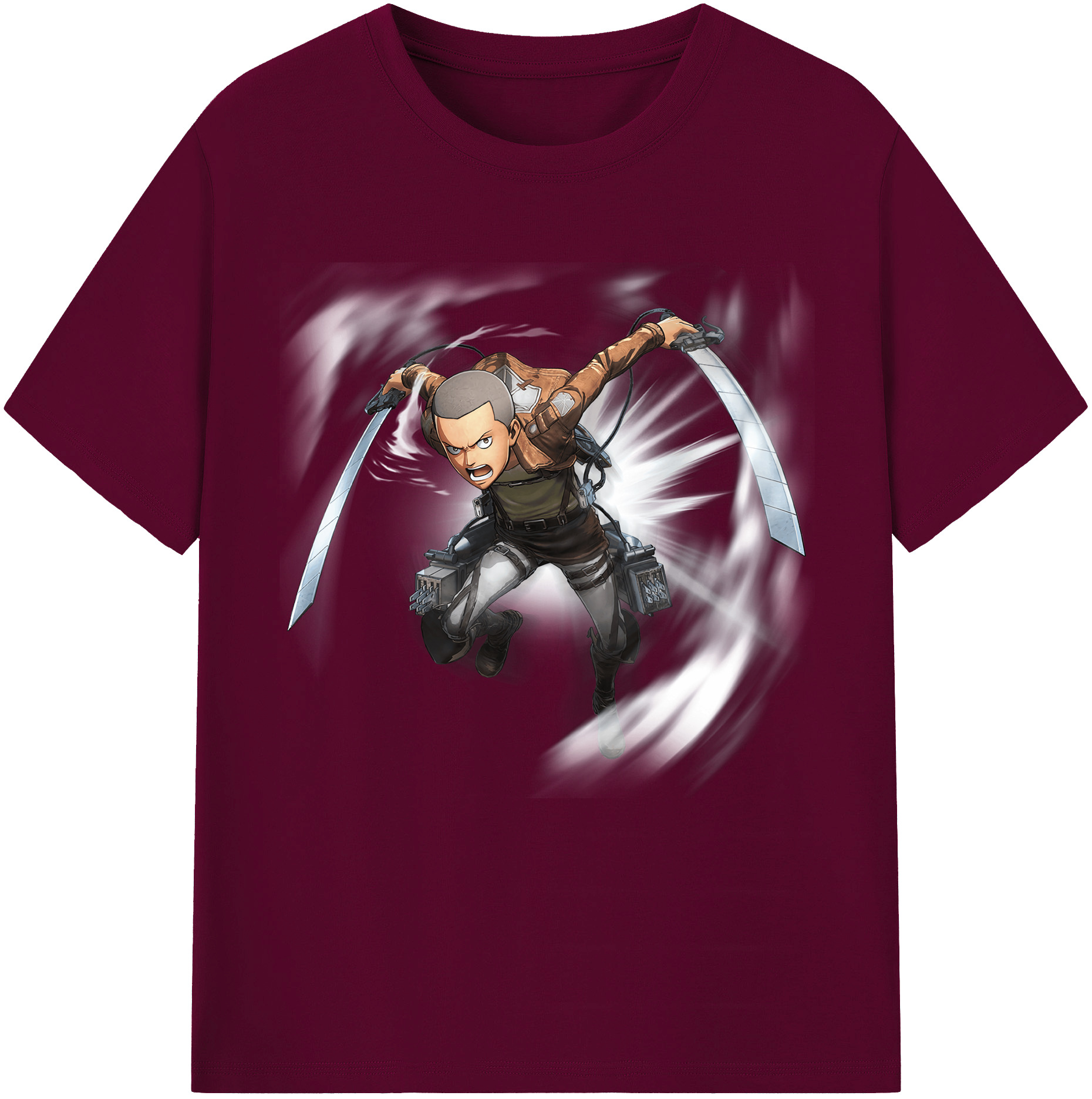 （画像用） 進撃の巨人 コニー·スプリンガー Attack on Titan Connie Springer レディースカジュアルプリントTシャツ（綿100％）